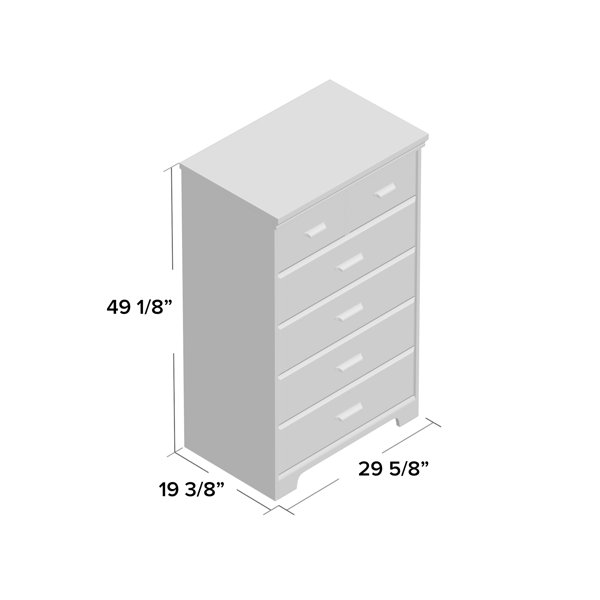 South Shore Versa 29.63'' Wide 5 Drawer Chest & Reviews Wayfair